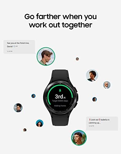 Samsung Electronics Galaxy Watch 4 klasični 46mm pametni sat sa EKG monitorom za praćenje zdravlja fitnes trčanje ciklusa spavanja GPS detekcija pada Bluetooth američka verzija, crna