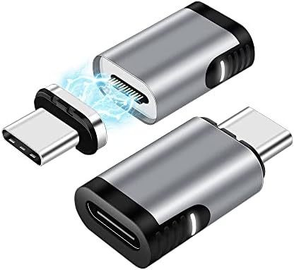 Sheest Magnetic USB C adapter 2 paket 24-pin Mini magnetski USB C priključak adaptera ravno 100W