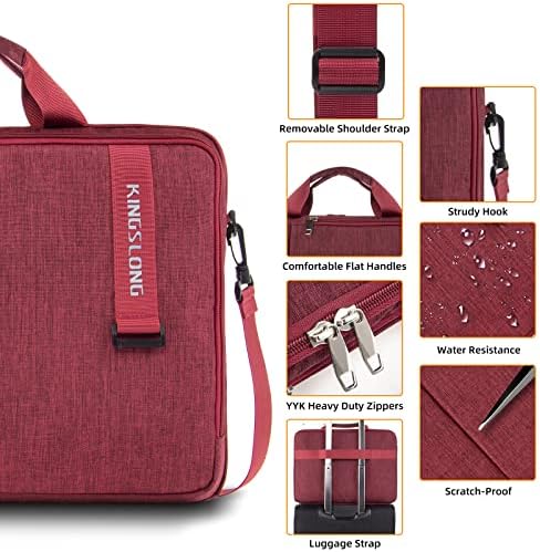 Kingslong 15.6 inčni torba za laptop torba, torba za remenu Messenger Noseća futrola sa uklonjivim