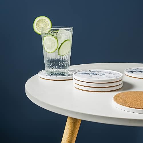 Lifver CAMERS upijaju za piće, keramički okrugli coaster za stolić za kavu uklapa se sa svim šalicama za