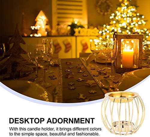 VALICLUD Home Decoration Božić tamjan plamenik metalni kavez svijećnjak od kovanog gvožđa TeaLight