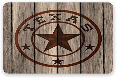 Blatna prostirka Vintage rustikalni šik stil zapadni Teksas zvijezda uzorak drveta zatvoreni