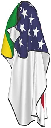 SAD Brazil zastava salon za rezanje kose Cape tkanina brijač frizer saloni zamotavanje frizura