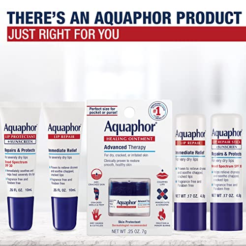 Aquaphor mast za popravak usana-dugotrajna vlaga za smirivanje suvih ispucalih usana -.35 fl. oz.
