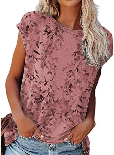 Najveća košulja za dame bez rukava kratki rukav pamuk cvjetni grafički salon labavi fit opuštena fit