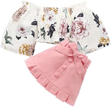 Preemie pokrivačka djevojka dječja dječja dječja odjeća ljetna kratka rukava s ramena cvjetni ruffle 10 godina