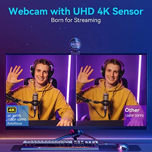 EMEET 1080p HD Webcam C960 web kamera sa mikrofonom i 4K web kamerom sa mikrofonom, S600 ultra HD 60FPS