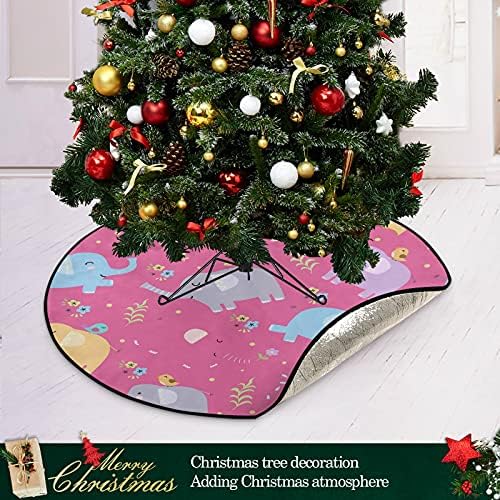 Xigua božićna stabla mat dinosaur slon ružičasto božićno stablo mat božićna suknja od drva xmas za