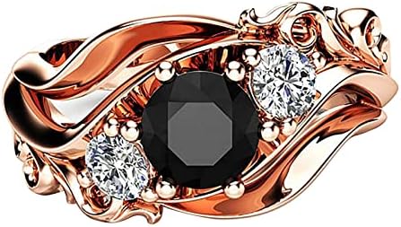 2023 Dijamantni prsten linijski linijski linijski linijski prsten crne cirkonske prsten dame dame prsten