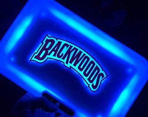 Blue Backwoods Punjivi užareni ladica / LED kotrljanje sjajnog lampica / šminka za ladicu / šminka / servisna