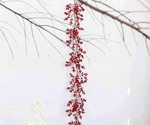 Uxzdx Crvena bobica Garland Božićni umjetni reznice od umjetnog voća ukrasi drveća Viseći ukrasi Kućni vjenčani dekor
