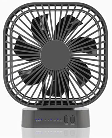 QUESHENG 90° sklopivi ventilator 5000mAh USB ventilator za hlađenje Kućni Vazdušni Cirkulatori tihi 3-brzinski