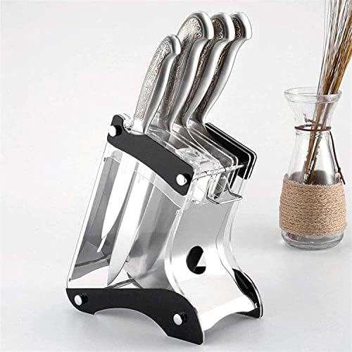 Kuhinjski pribor stvarni držač akrilnog noža potrepštine za čuvanje kuhinje veliki kapacitet može držati 7 noževa