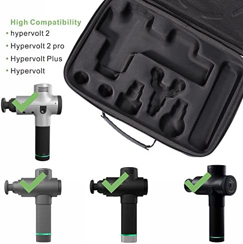 Torbica za nošenje kompatibilna za Hypervolt 2 Pro / Hypervolt Plus Organizator putnog skladišta tvrda torba za masažni pištolj držač uređaja