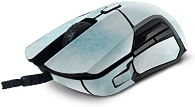 MightySkins Glossy Glitter Skin kompatibilan sa SteelSeries Rival 5 mišem za igre-plavi Mramor / zaštitni, izdržljivi sjaj visokog sjaja / jednostavan za nanošenje i promjenu stilova / proizvedeno u SAD-u