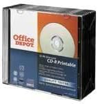 Office Dept 10 paketi 52x, 700MB, 80 min. CD-R prazan disk, inkjet za ispis CD-R