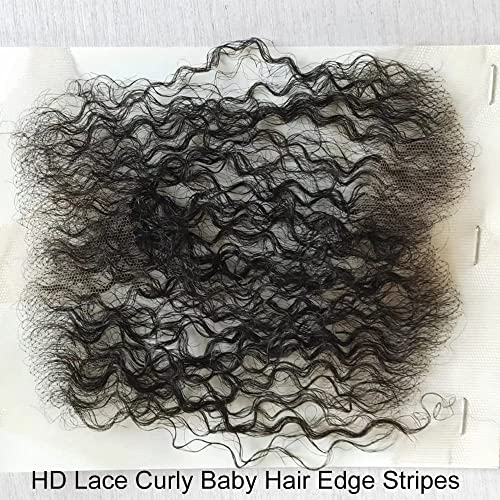 Francesca HD Swiss Lace baby Hair Edge Stripes prava ljudska kosa kovrčava dječja kosa prirodnije za žene