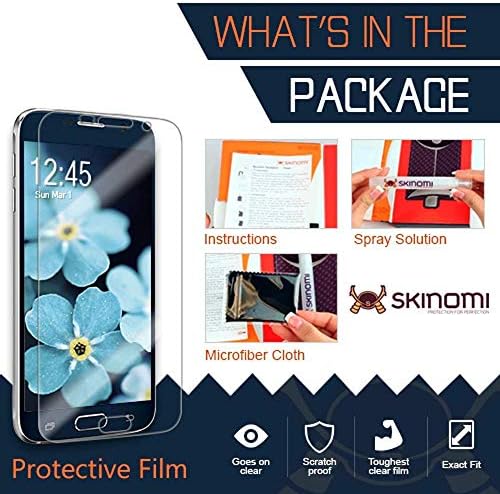 Skinomi zaštitnik kože za cijelo tijelo kompatibilan sa Garmin Forerunner 45S TechSkin full cover Clear HD Film