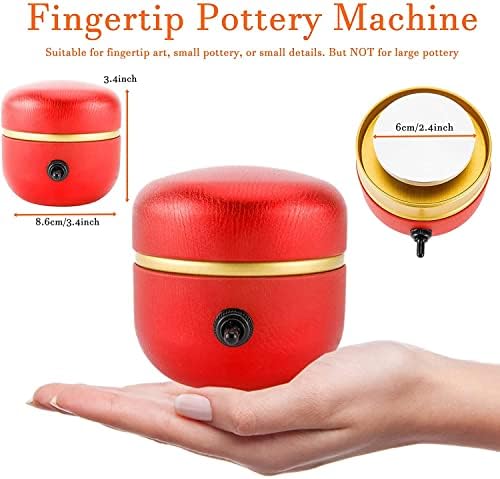 Toolly Mini električna mašina za lončarstvo mala mašina za formiranje keramike sa tacnom za DIY keramičke radove