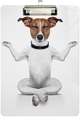 Yoga Dog Cute Clipboards za djecu, akrilne ploče za modni dizajn, standardne veličine 12,5x 9