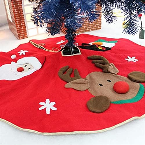 FHGMZJY 90 / 100cm Xmas Podna mat poklopac kućne zabave Dekor božićne suknje posteljina posteljina