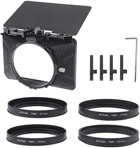 ANDOER MINI MATTE kutija Lagana zastava 4pcs adapter za leće za prstenove DSLR-a za zrcalo koji podržavaju 4x4in / 4x5.65in / 100x100mm filteri