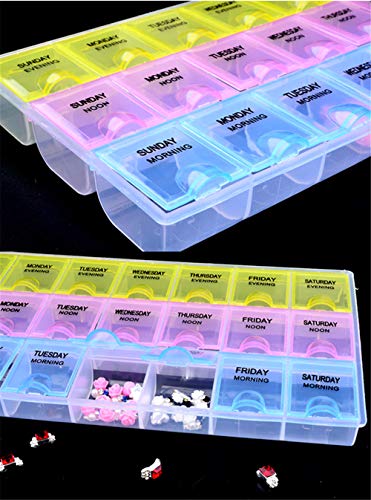 Phantomsky 2 kutije Clear Plastic Podesivi pohranjivanje kutija za zaštitu od umjetnosti za nokte