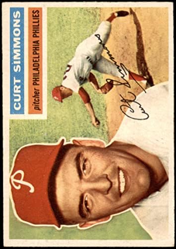 1956 TOPPS 290 Curt Simmons Phillelphia Phillies Ex / MT + Phillies
