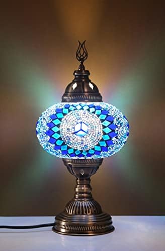 ASYLOVE turske stolne lampe, mozaičke stolne lampe Marokanska svjetiljka globusa Stolna svjetiljka