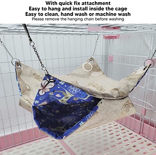 Qinlorgo viseći krevet za kućne ljubimce, viseća mreža za kućne ljubimce ledena svilena prostirka otporna