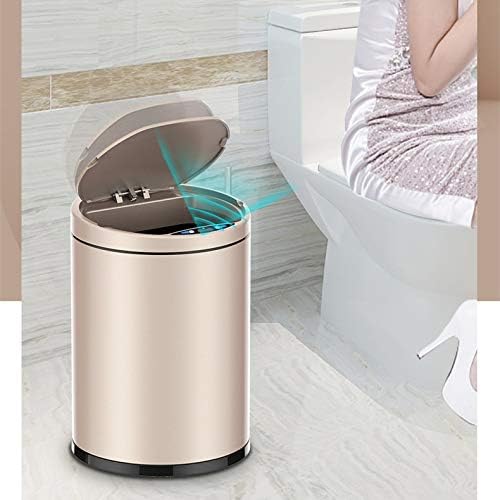 SXNBH Inteligentna kanta za smeće kućna dnevna soba spavaća soba kuhinja kupatilo Automatsko indukcijsko smeće Kantu za smeće od nehrđajućeg čelika