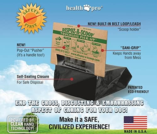 HealthPro Dispoz-A-Scoop-Bez Dodira, Sanitarne Kugle Za Pseće Kakice – 250 Pakovanja