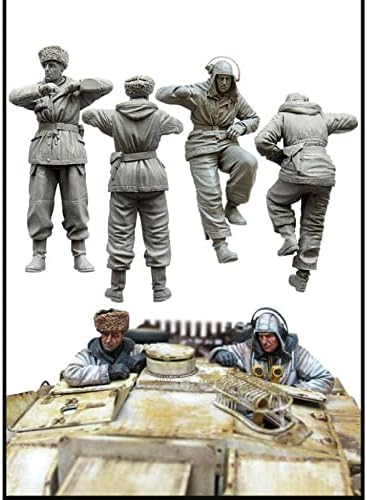 Goodmoel 1/35 Drugog svjetskog rata njemački tenkovski vojnik smola vojnik model Kit / Nesastavljen i neobojen minijaturni komplet/YH-6959
