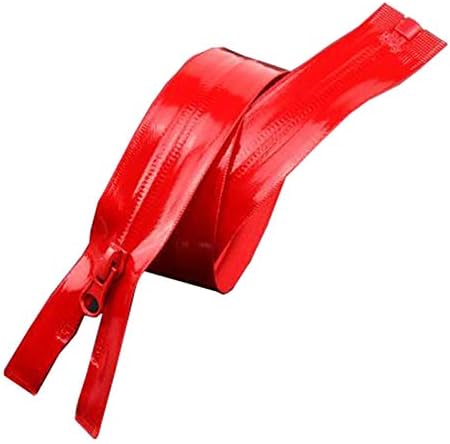 Namazi Otvoreni zatvarač, jakna sa zatvaračem, zatvarači za šivanje, 70/100 cm otvoreni najlon vodootporni patentni zatvarači Nevidljivi patentni zatvarač za jakne za šivanje zatvarača, crvena