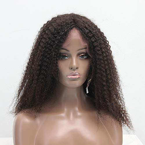 YANG1MN prava kosa prednja čipka Afrička mala zapremina smeđa duga kosa ženska perika perika za kosu