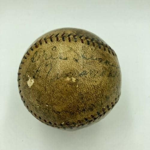 Istorijski 1922. Cleveland Indijanci koji je ekipa potpisao bejzbol sa Tris zvučnikom JSA COA - autogramirani