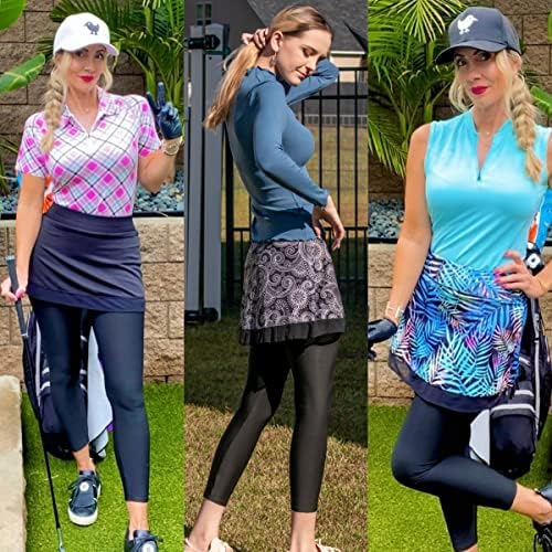 Ženske tenis suknjene gamaše sa džepovima Atletski golf gamaši priključene suknje za žene