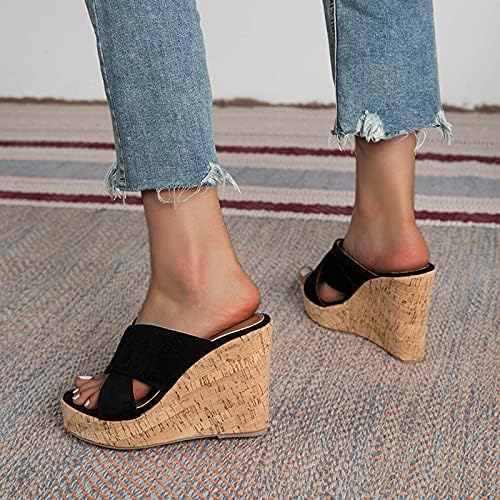 Ženske sandale za sandale Ljeto Novo Velike veličine klizne žene sa papučama za usta i visoke