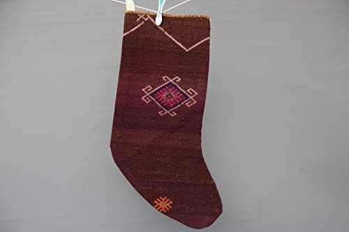 Sarikaya Jastuk Božićne čarape, čarape za uzorke, ružičaste čarape, ručno rađene čarape, ukrasne čarape, Handwven Harmonge, poklon čarapa, 2027