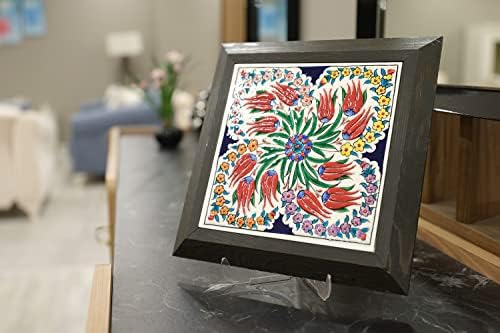 Keramičko obojena uokvirena pločica, EliPOT Ceramic 8x8 tile Art Frame, keramička slika Tile Frame
