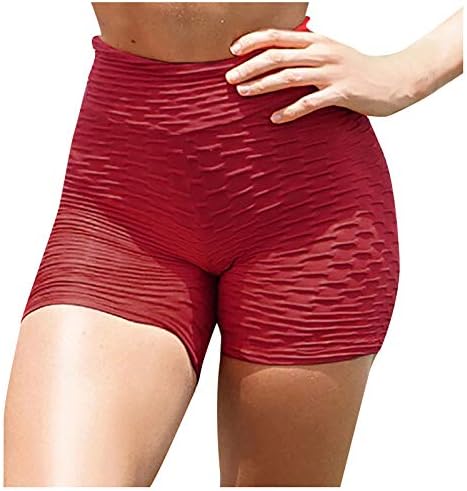 FQZWONG joga kratke hlače za žene visokog struka podizanja za podizanje kratkih hlača TUMMIJA Pokretanje kratkih hlača