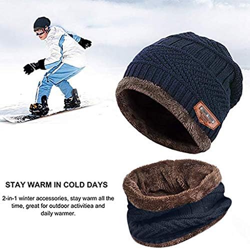 Muška kapa sa šalom topla kapa zgušnjava dvodijelne Pletene zimske i bejzbol kape sec Championship šešir