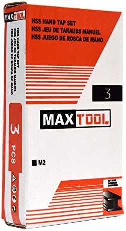 Maxtool 2-56 ručni navojni navojni set koji uključuje konus + utikač + donji HSS M2 M2 žičani mjerač