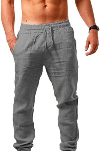 Muške trenirke sportske pantalone konopac labav struk jednobojne labave sportske muške džepne