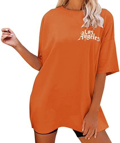 Žene Kompresije majica s dugim rukavima Ženske prevelike labave košulje Vrhovi Grafički casual smiješne majice Kratki rukav