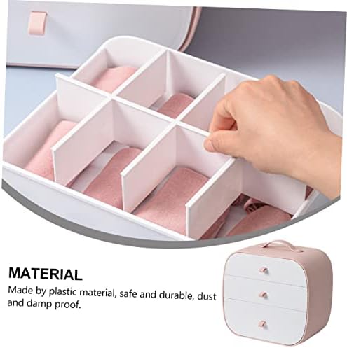 Zerodeko 1pc kutija za odlaganje donjeg rublja sklopivi kontejner kante za odjeću skladište za ormar ružičasti