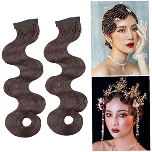 1pc Retro Bride hair Piece Wave Qipao dodatak za kosu Curl Bangs Vintage kineska drevna dama Cosplay