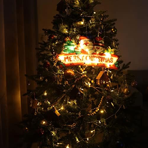 ZRQYHN LED osvijetljeni holografski Santa Claus Božićni dekor prozora Createa svečana atmosfera za unutrašnju