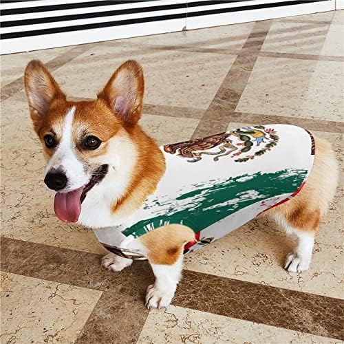 Meksiko zastava Doodle PISM PISMU Pulover PET dukserice za pseće jakne za male srednjeg psa i
