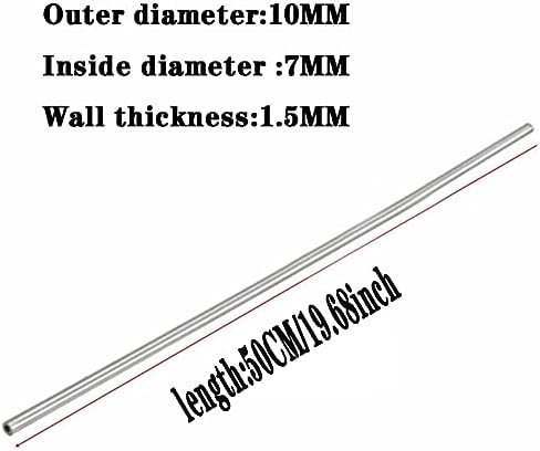 Goonds TA2 Industrial Ti cijev čista titanijska šuplja cijevi TA2 Dužina50cm / 19.68inch,